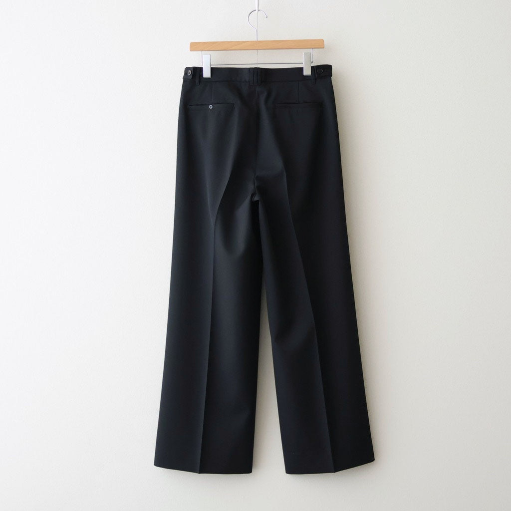 3pleated Wide-leg Trousers #BLACK [YK26SS01170P]