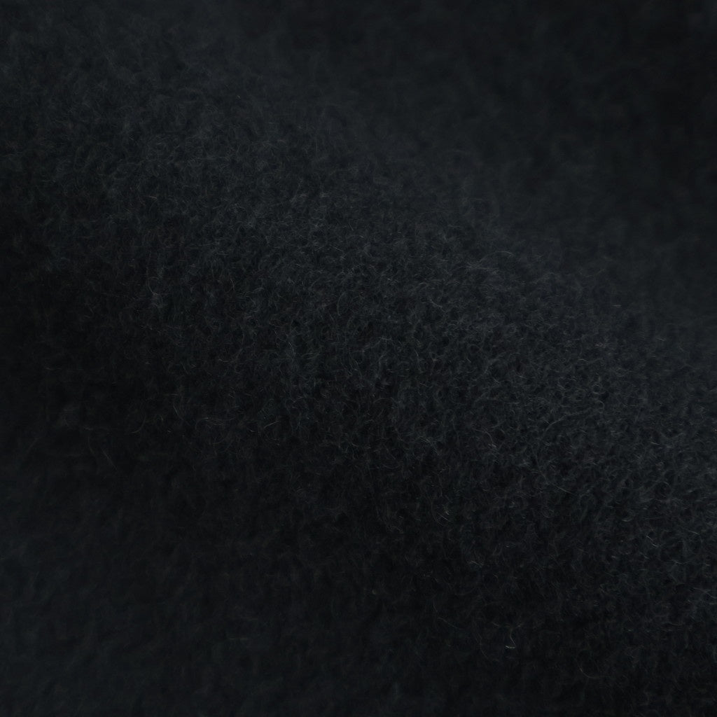 WOOL/CASHMERE FLEECE SINGLE BREASTED JACKET #BLACK [ST.1268]