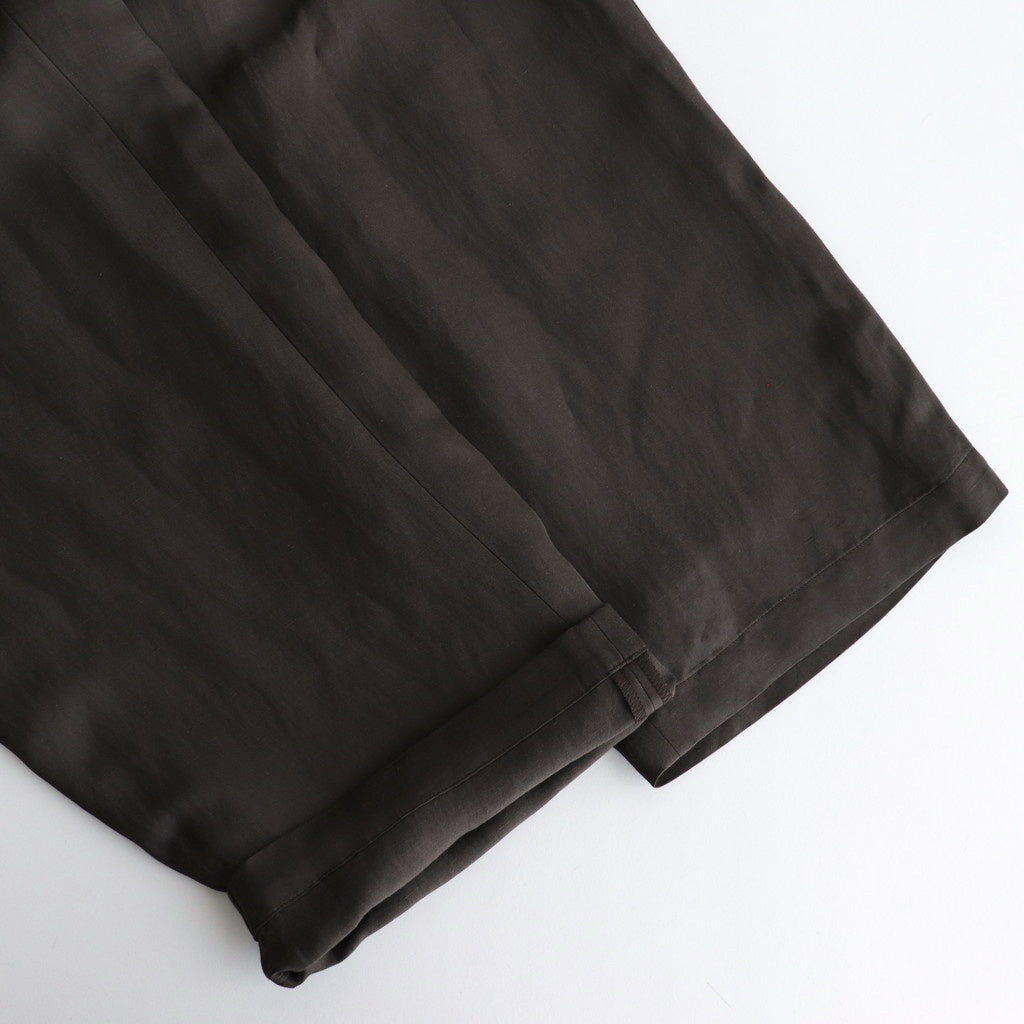VIS/LI TWILL WIDE EASY TROUSERS #KHAKI [ST.1156]