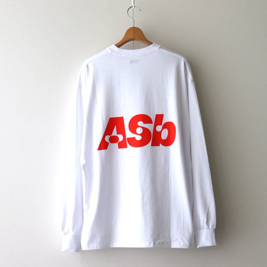 AS×FS CORPORATE L/S TEE “Asb” #WHITE [FSC243-70193AS]