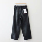 Selvage Denim Belted Pants #BLACK_DARK FADE [GU253-40064DB]
