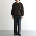 SUPER HIGH GAUGE SWEAT P/O #DARK BROWN [A26AP02CU]