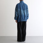 SPRAY PRINTED NYLON ZIP BLOUSON #OCEAN BLUE [YK23SS0463B]