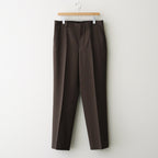 LIGHT WOOL MAX GABARDINE SLACKS #DARK BROWN [A26AP02MG]