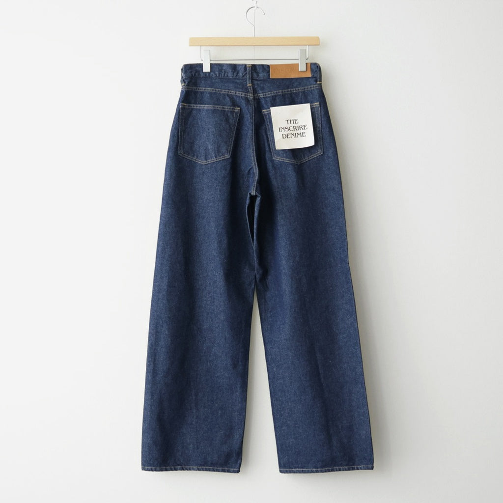 Wide Denim Pants #INDIGO [ID-PT61]