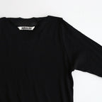 HIGH GAUGE SHEER RIB L/S TEE #BLACK [A00P01HF]