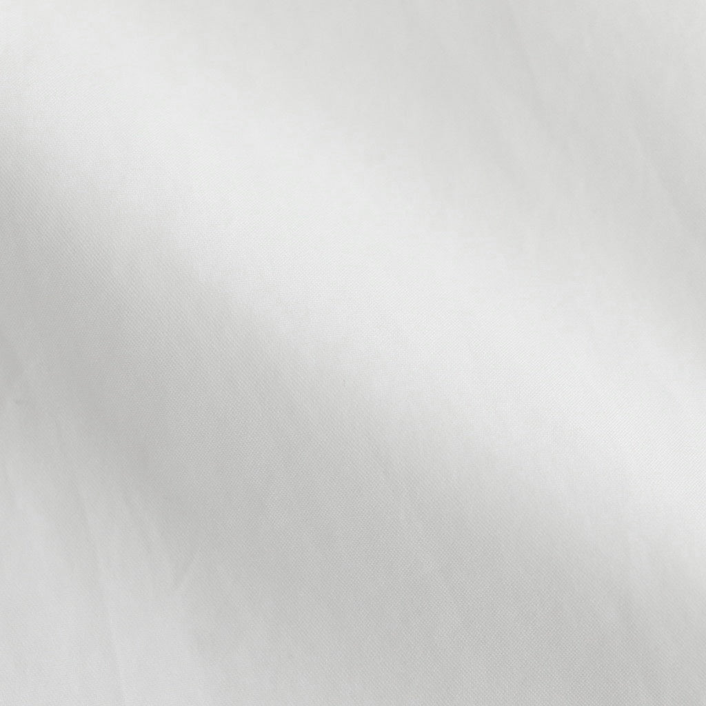 WASHED FINX TWILL BIG HALF SLEEVED SHIRT #WHITE [A25SS03TN]