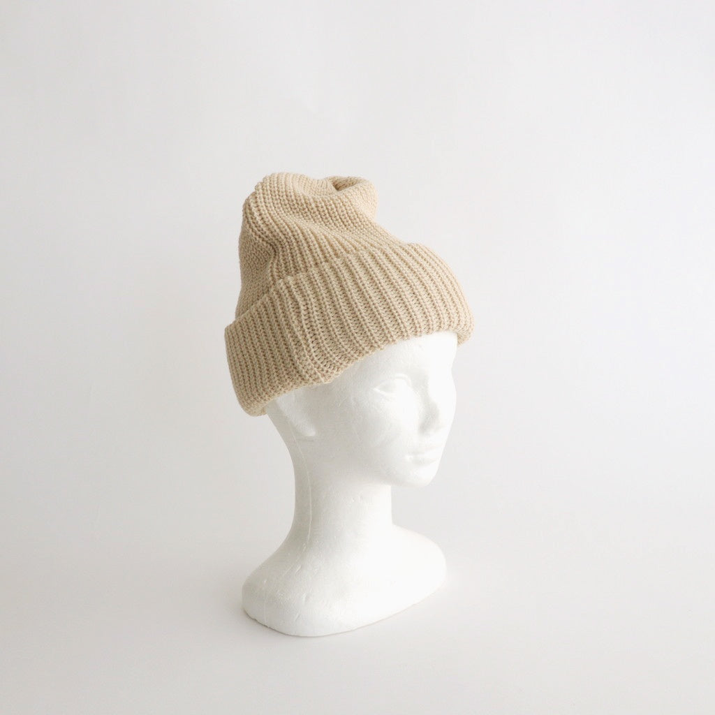 COZY CHUNKY BEANIE #RAW BEIGE [R5075-AW25]