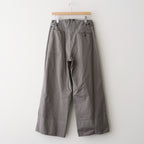 KATHARINE HAMNETT Organic Cotton Wide-leg Work Pants #GRAY [YK25FW01131P-KH]