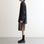 WIDE EASY SHORT TROUSERS #DARK BEIGE [ST.1435]