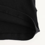 ORGANIC SOFT RIB HENLY NECK P/O #BLACK [A25SP03OT]