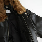 SHRINK LEATHER G-1 JACKET #BLACK SHRINK [26330705]