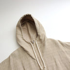 リネンボーダーBigパーカー #BEIGE [D124-C311]