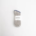 WASHI/RECYCLED COTTON RIB CREW SOCKS #GRAY [R1535-AW25]