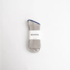 WASHI/RECYCLED COTTON RIB CREW SOCKS #GRAY [R1535-AW25]