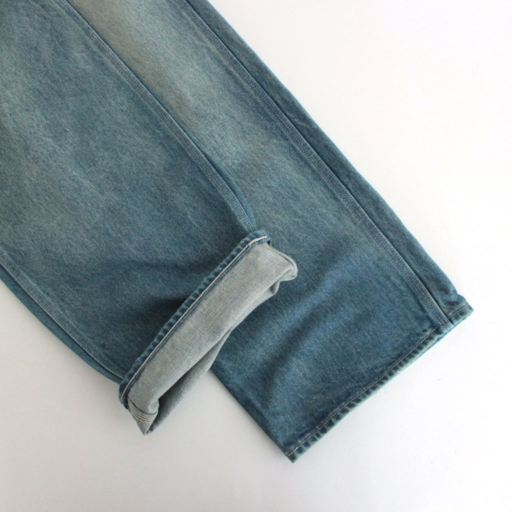 SELVEDGE FADED HEAVY DENIM PAINTER PANTS #FADED INDIGO [A24AP01DH]