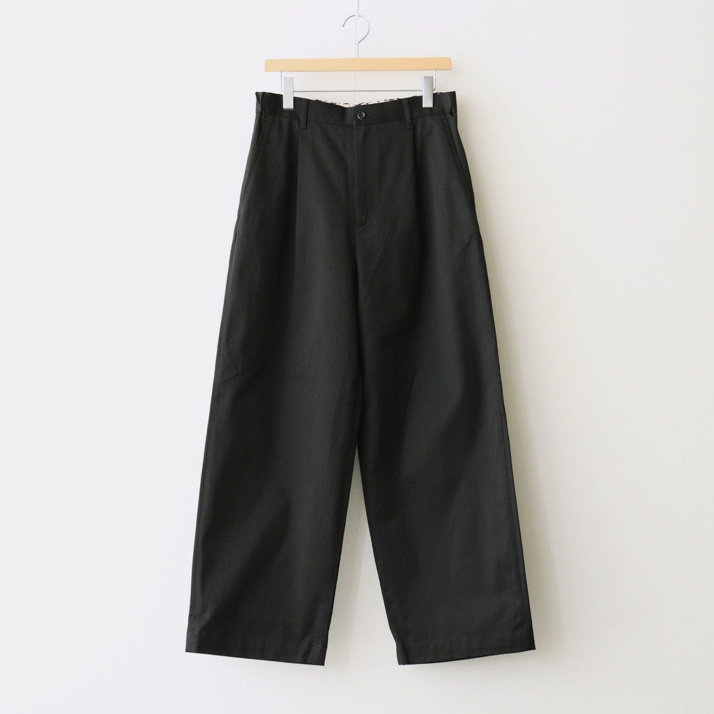 Westpoint Chino Wide Straight Trousers #BLACK [GM263-40165B]