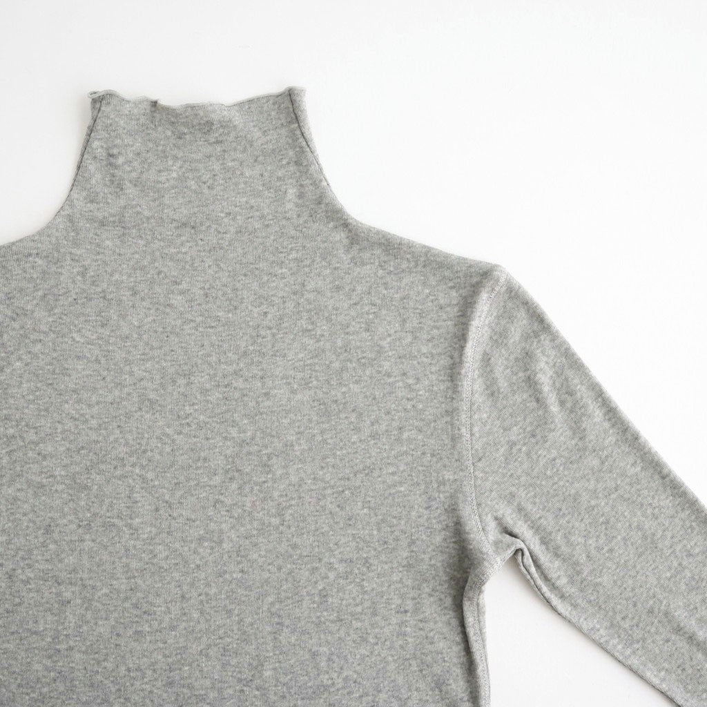Soft Fraise Turtleneck Tops #GRY [12620602]
