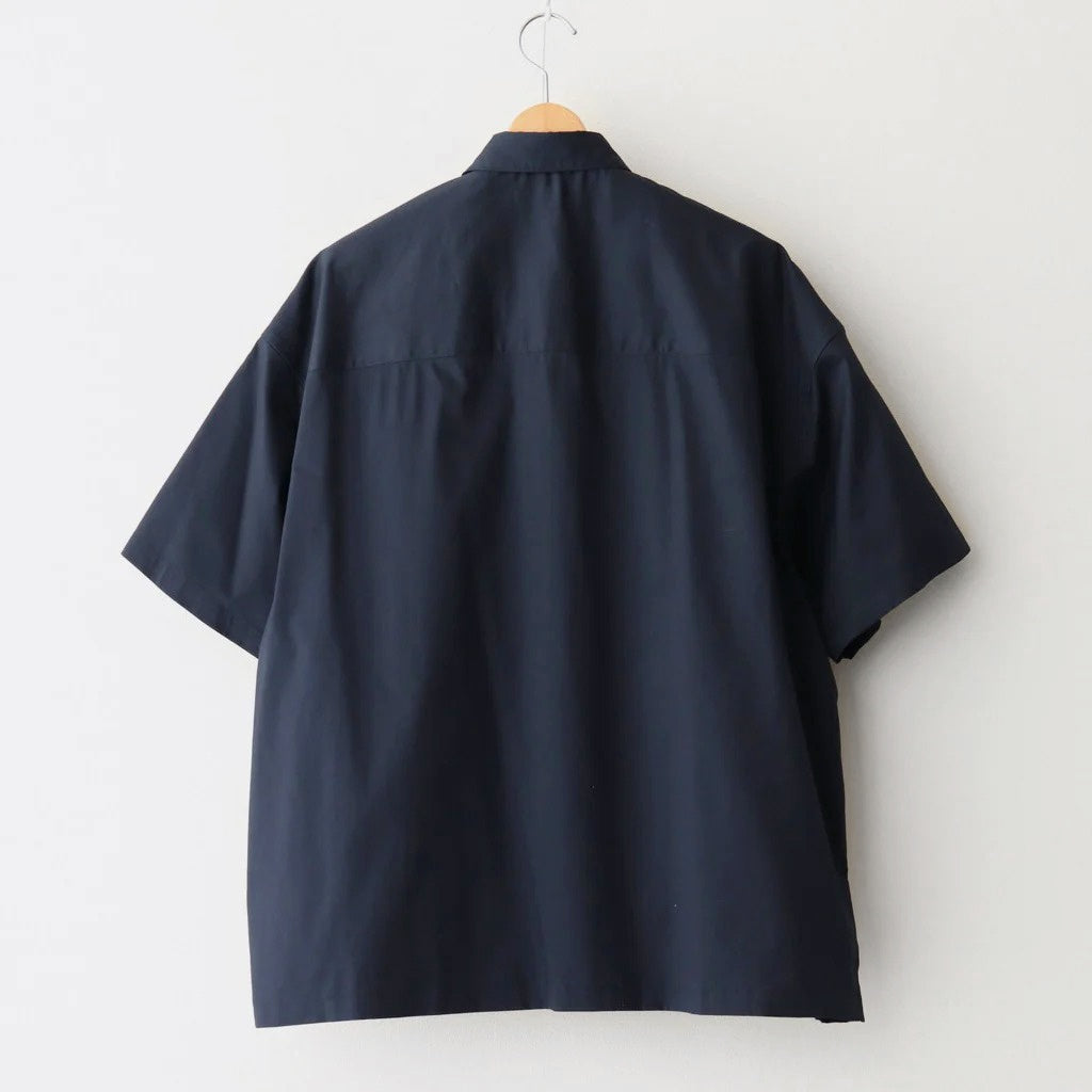 Solotex Twill S/S Oversized Box Shirt #NAVY [GM261-50159B]