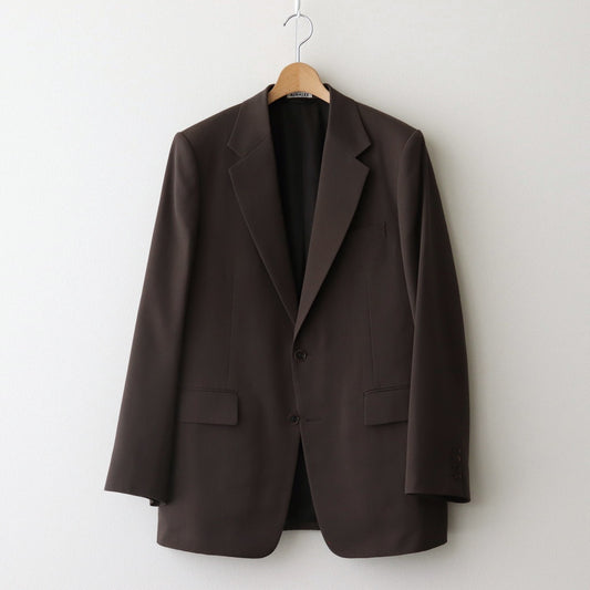 LIGHT WOOL MAX GABARDINE JACKET #DARK BROWN [A25SJ01MG]