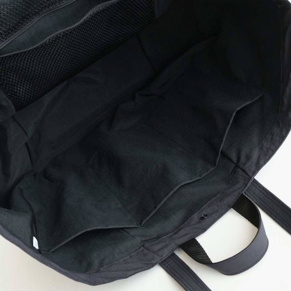 SHRINK WRAP TOTE BAG #BLACK [K042S]