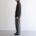 SUPER HIGH GAUGE SWEAT ZIP BLOUSON #DARK BROWN [A25AB01CU]