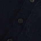 KID MOHAIR SHEER KNIT POLO #NAVY [A25SP05FG]