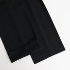 LIGHT WOOL MAX GABARDINE SLACKS #TOP BLACK [A26AP02MG]