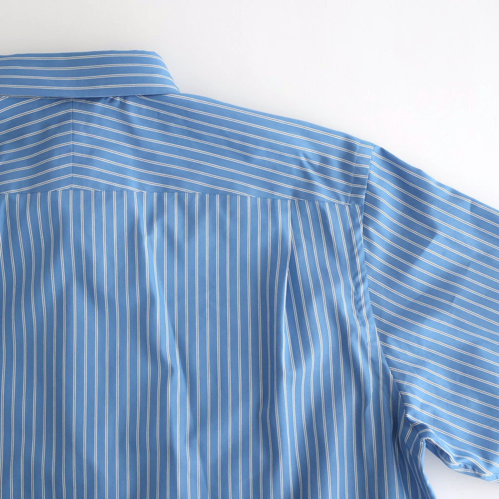 COTTON SILK STRIPE SHIRT #BLUE STRIPE [A25AS01CS]