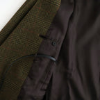BRITISH TWEED OVERSIZED PEAK LAPEL JACKET #TWEED CHECK [ST.1586]
