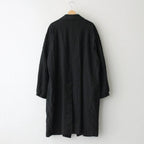 ウールサージ 製品縮絨コート #BLACK [HR-C101-051]