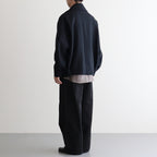 Melton Stand Collar Zip Blouson #BLACK [YK25FW01034B]