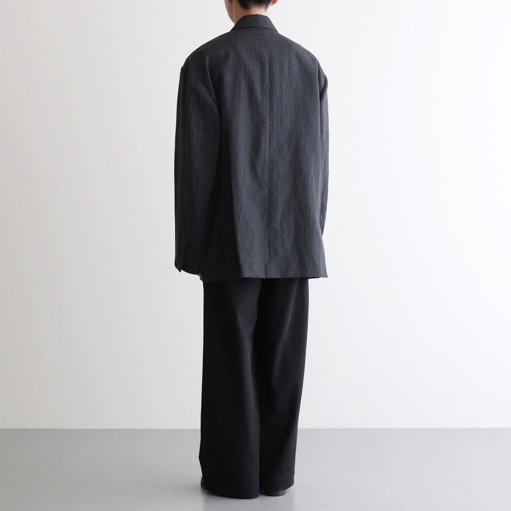 OVERSIZED DOUBLE BREASTED JACKET #CHARCOAL [ST.642]
