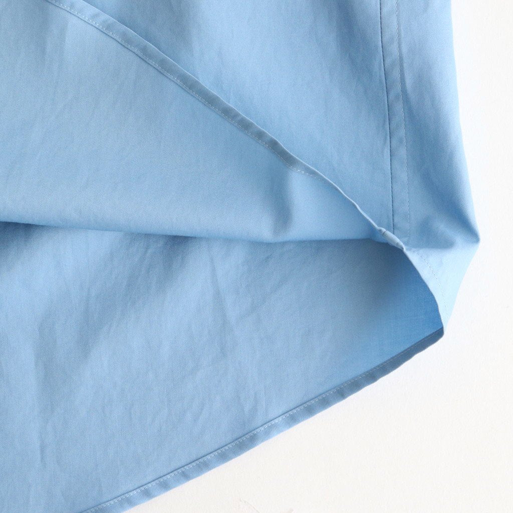 WASHED FINX TWILL BIG SHIRT #BLUE [A25AS02TN]