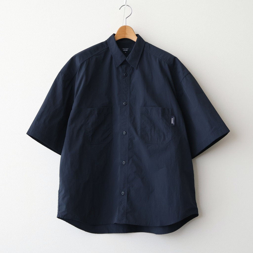 ナイロンタッサー S/S シャツ #NAVY [HQ-B021-051]