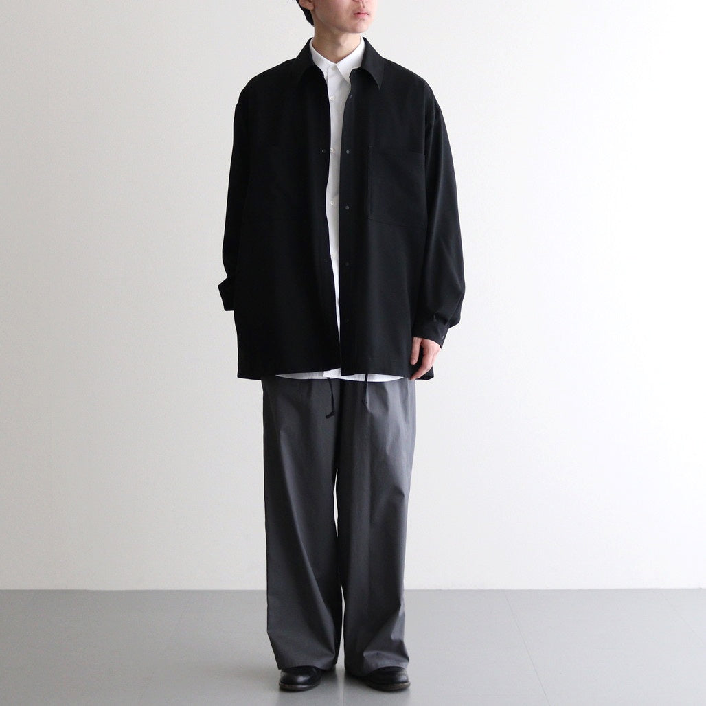 Tropical Wool Shirt Jacket #BLACK [GM251-50243] - ciacura 三重県