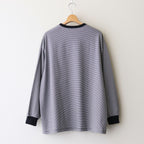 Narrow Border L/S Tee #NAVY×WHITE [GU251-70117B]