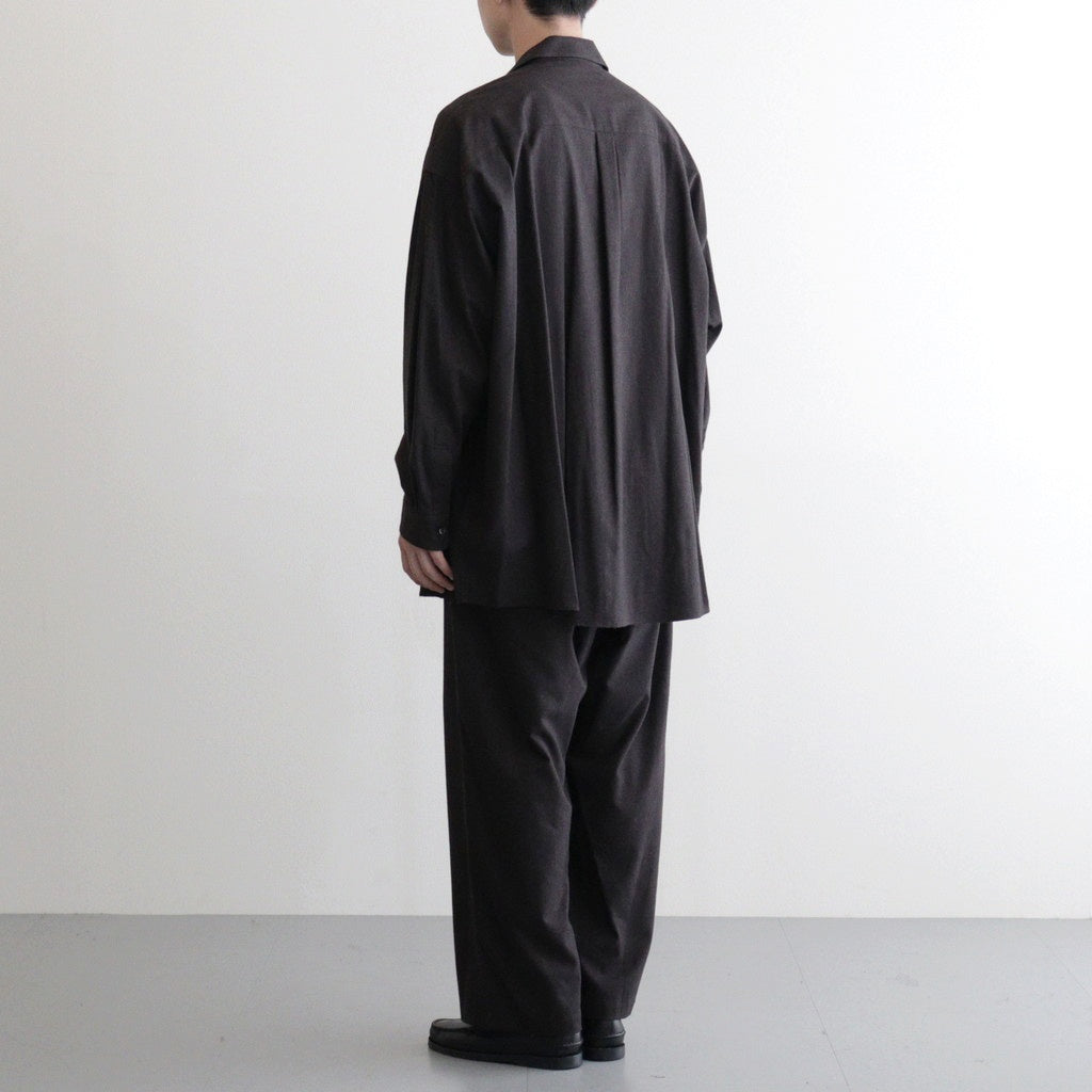 SIDOGRAS Cotton Herringbone Flannel Sleeping Shirt #BLACK [GM254-50044]