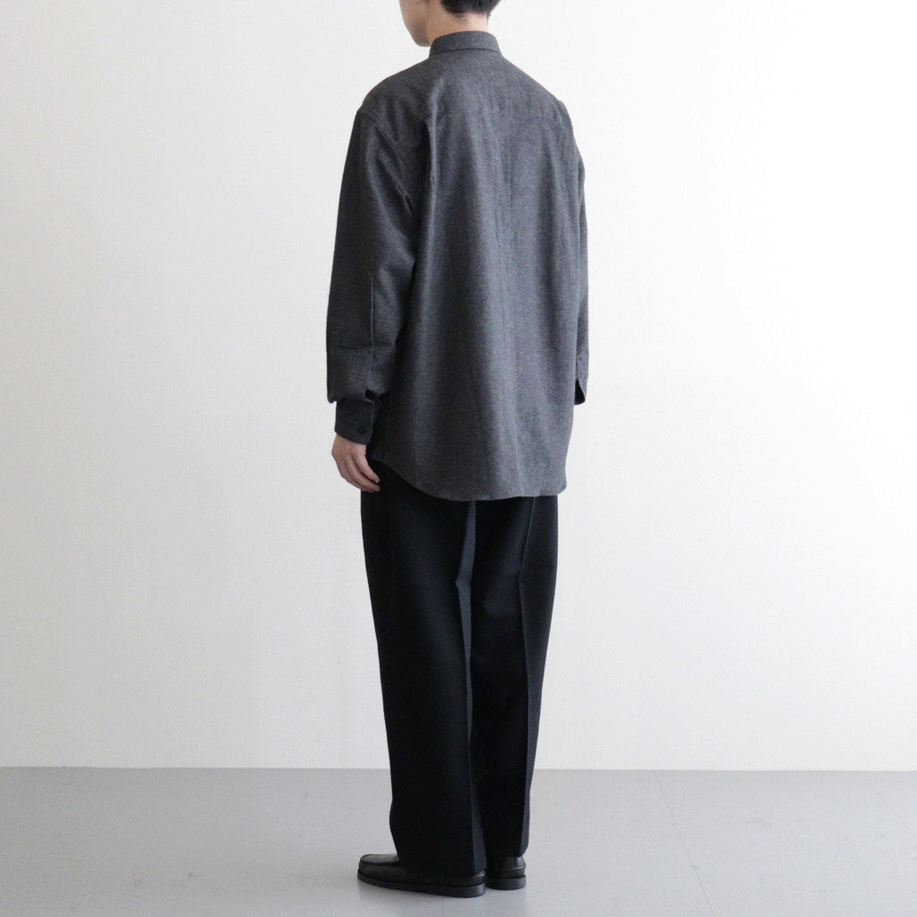 ウールフラノトラウザーズ #BLACK [HP-P035-051]