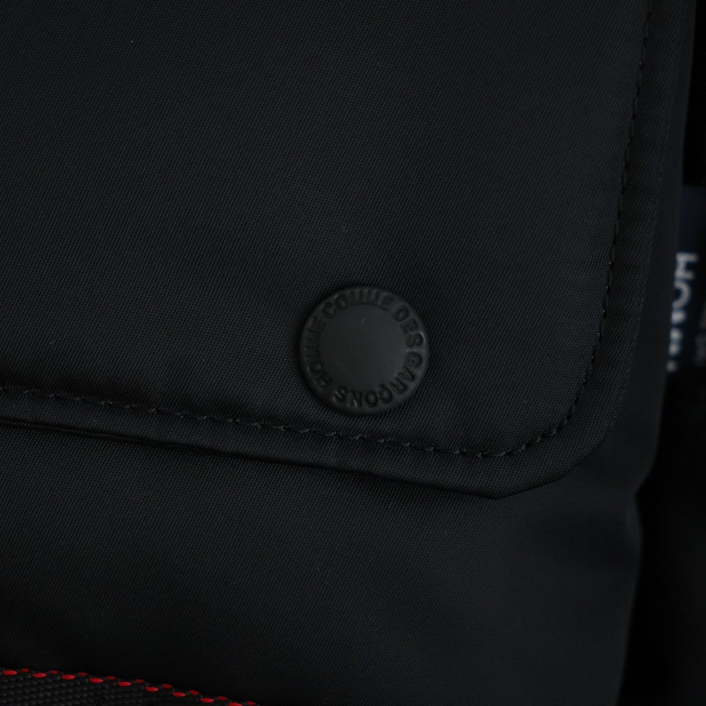ナイロンツイル マルチポケットショルダーバッグ #BLACK [HR-K207-051]