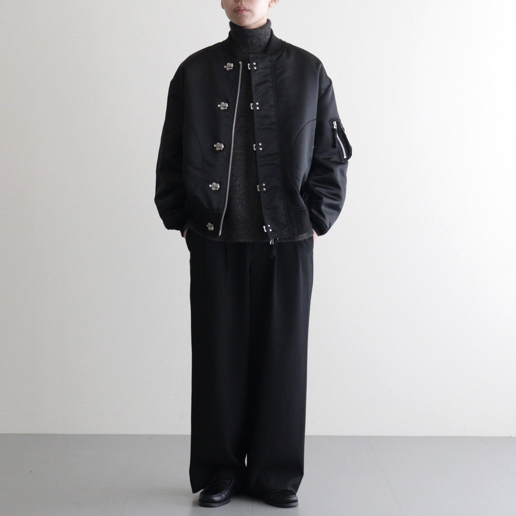 綿ナイロンダブルツイルブルゾン #BLACK [HP-J003-051]