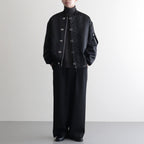 綿ナイロンダブルツイルブルゾン #BLACK [HP-J003-051]