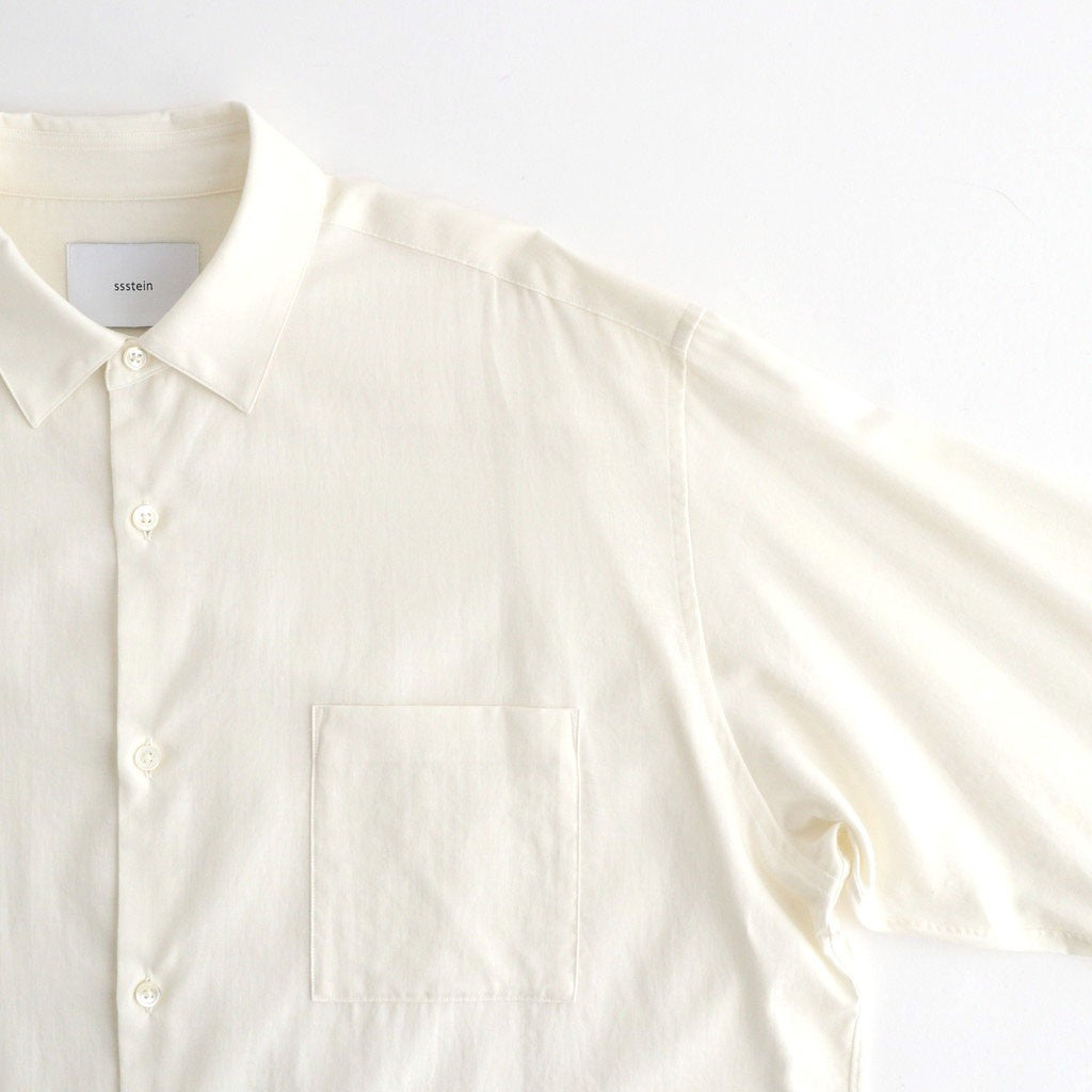 COTTON SILK OVERSIZED LS SHIRT #CREAM [ST.1666]
