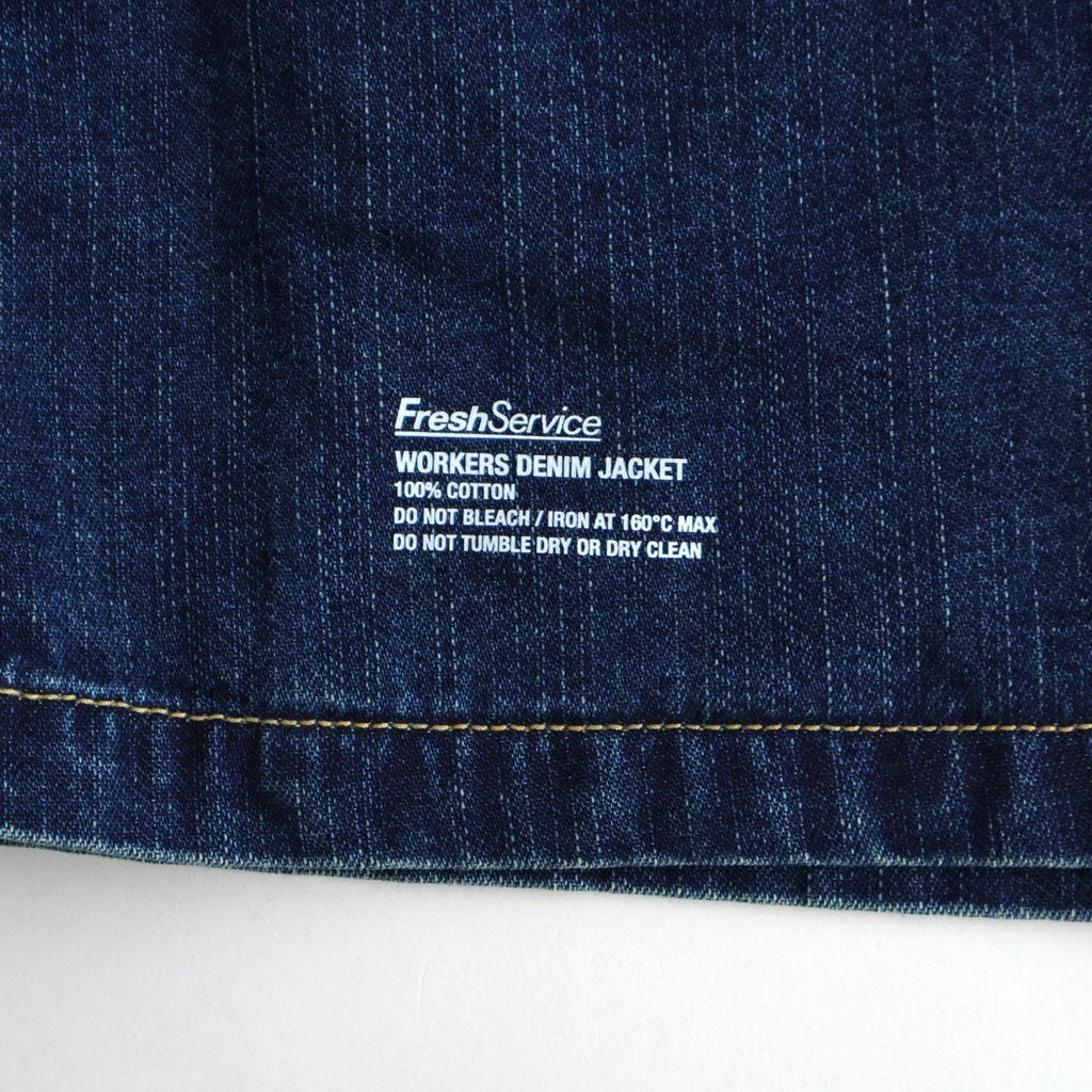 WORKERS DENIM JACKET #FADE INDIGO [FSC261-20264FB]