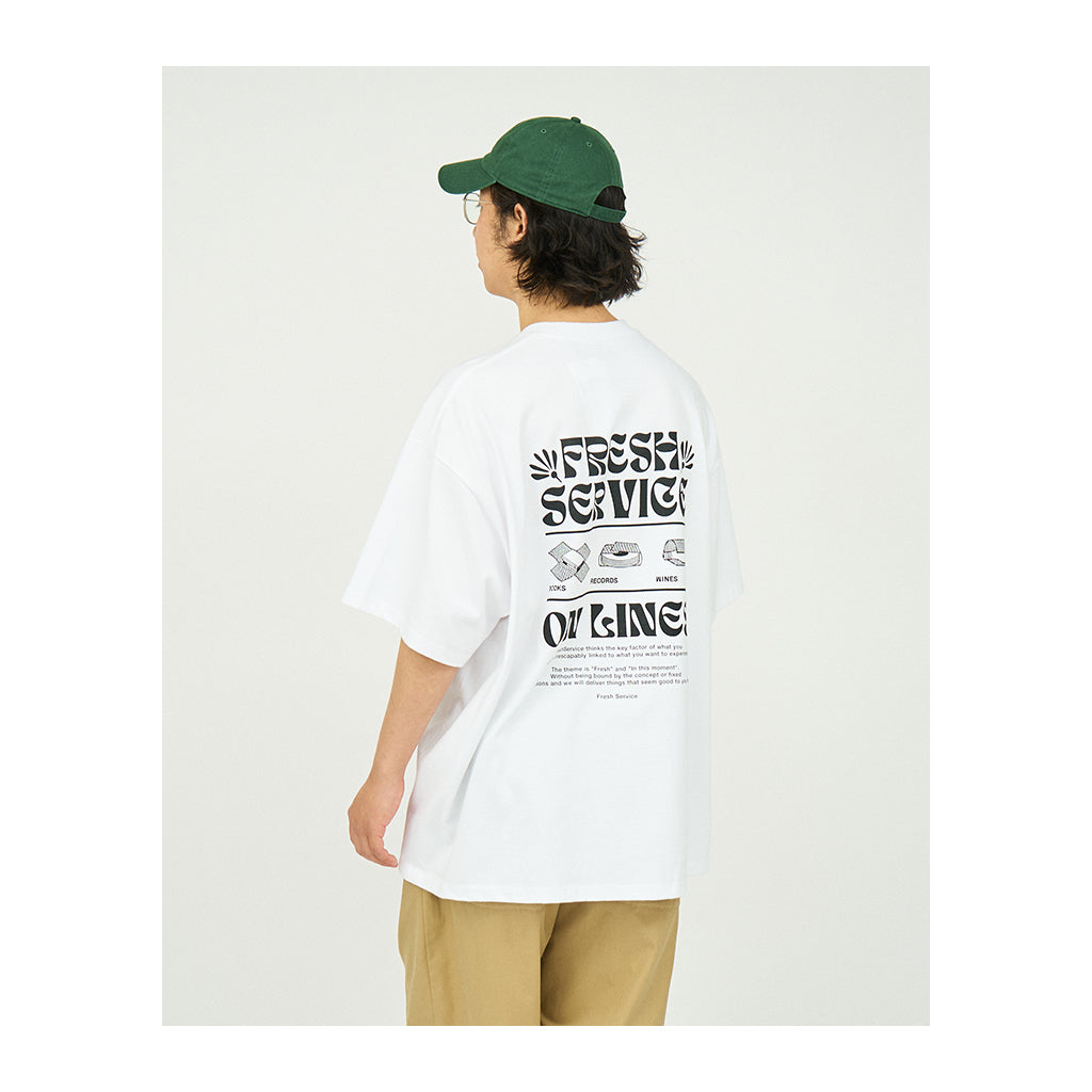 CORPORATE PRINTED S/S TEE - ON LINES #BLACK [FSC241-70123]