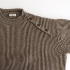 COMFORT BLEND YARN LOOSE FIT SWEATER #BROWN [N0011]
