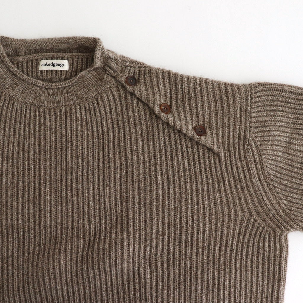 COMFORT BLEND YARN LOOSE FIT SWEATER #BROWN [N0011]