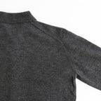 HIGH GAUGE SOFT CASHMERE KNIT SHIRT CARDIGAN #CHARCOAL [A26AC03SM]