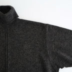WOOL/ALPACA KNIT LOOSE TURTLE NECK PO #CHARCOAL [ST.1295]