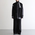 JACQUARD ZIP BLOUSON #BLACK [YK23FW0525B]
